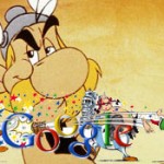 Google - logo cu Asterix si Obelix